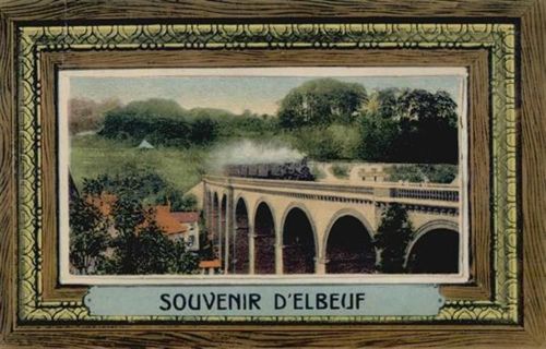 Elbeuf Elbeuf (Frankreich) Leporello Eisenbahn I-II (Stauchung)