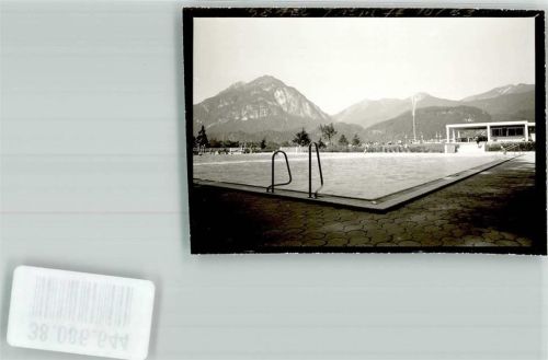 Farchant Schwimmbad Foto Original aus Archiv eines Ansichtskartenverlages
