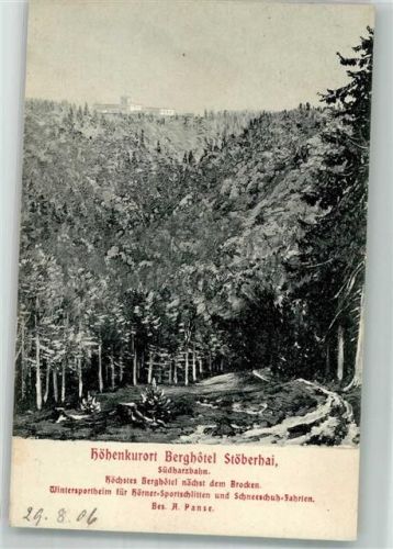 Walkenried 1906 Hotel Stöberhai