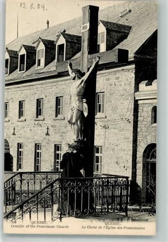 Quebec 1909 Kirche des Franciscans Kruzifix