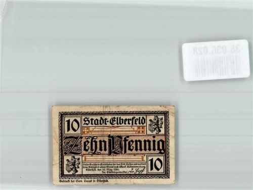 Elberfeld 1920 10 Pfennig