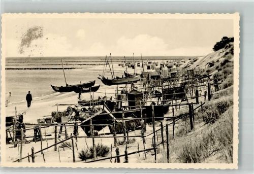 Zempin 1961 Fischerboote Strand