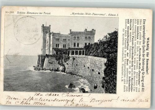 Trieste / Triest / Trst 1902 Schloss Miramare