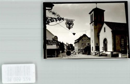 Oedsbach Apotheke Kirche VW Käfer Ort handschriftlich Foto Original aus Archiv eines Ansichtskartenverlages
