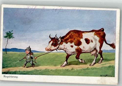 1916 Humor Requirierung WSBS No. 4917 K.D. Feldpoststation Nr. 124 11. Komp. Bay. L.J.R. 5