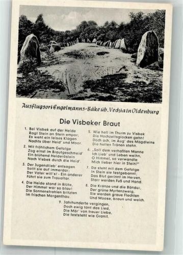 Engelmannsbäke Großsteingrab Visbeker Braut Gedicht Die Visbeker Braut