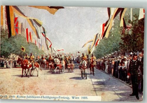 Wien 1908 Kaiser Jubiläums Huldigungs Festzug B.K.W.I. 895-4