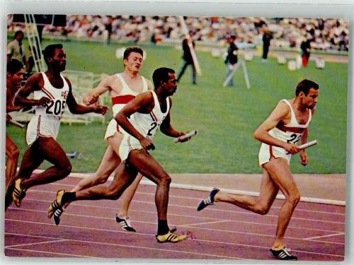 17. Staffellauf 4x400 m Mexiko 1968 DJH Spendenkarte