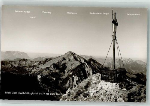 Blick v. Hochfellngipfel zum Hochgern