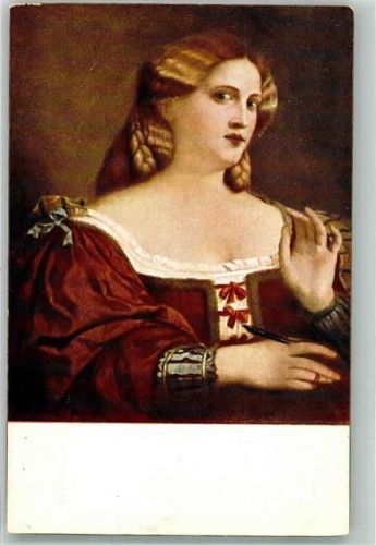 Wien sign. Vecchio, Palma Bildnis einer jungen Frau in der Kaiserlichen Gemäldegalerie