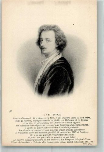 Portrait von Anthonis van Dyck mit Chronik