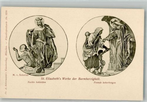 St. Elisabeth's Werke der Barmherzigkeit Ackermann's Kunstverlag No. 1238