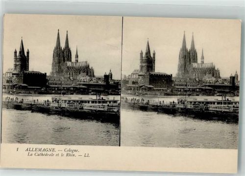 Köln Deutz 105 Dom Schiffbrücke