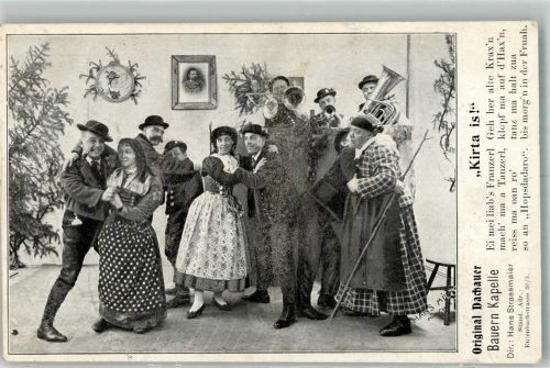 Dachau 1908 Tracht Bauernkapelle Loch
