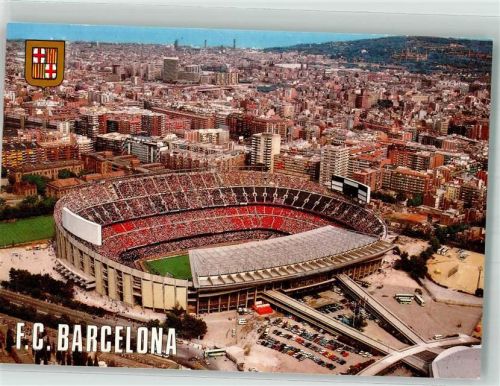 Barcelona Fliegeraufnahme vom Estadi Futbol Club FC Barcelona