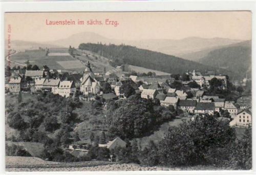 Lauenstein Lauenstein mit Gesamtansicht und Kirche ungelaufen Gute Erhaltung.