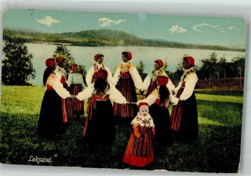 Leksand Frauen und Mädchen in ortsüblicher Tracht
