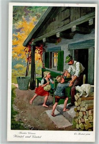 Hänsel u. Gretel Gebrüder Grimm F.Ph.G.Serie 125 Nr. 3717