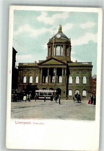 Liverpool Town Hall Straßenbahn