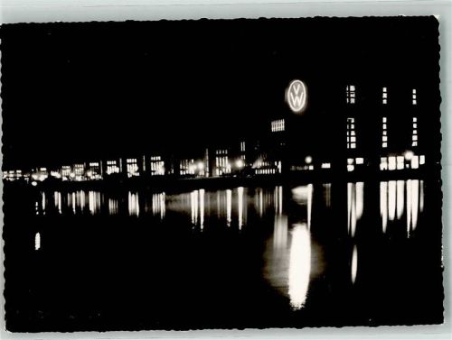 Wolfsburg VW-Werk bei Nacht