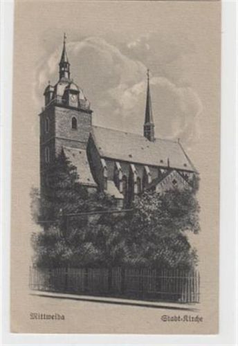 Mittweida Mittweida. Stadt - Kirche ungelaufen Gute Erhaltung.
