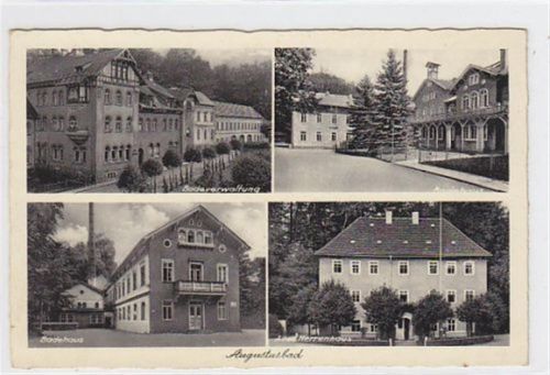 Augustusbad. Badeverwaltung Badehaus alte Herrenhaus. Ungelaufen. Gute Erhaltung.