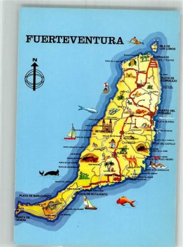Puerto del Rosario Landkarte Fuerteventura