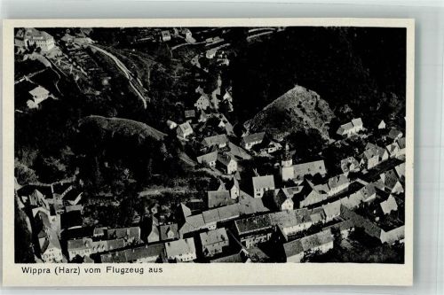Wippra 1942 Fliegeraufnahme des Ortes mit Marienkirche