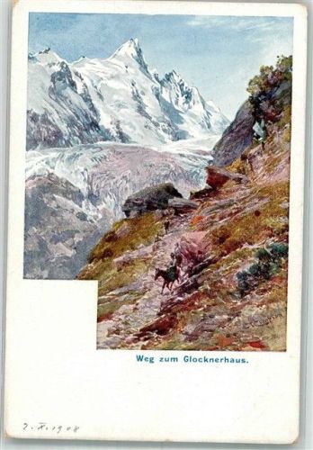 Grossglockner 1908 Weg zum Glocknerhaus