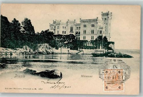 Trieste / Triest / Trst 1900 Miramar Briefmarke Bildseite