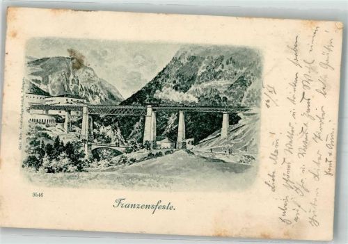 Franzensfeste 1897 Eisenbahn Brücke