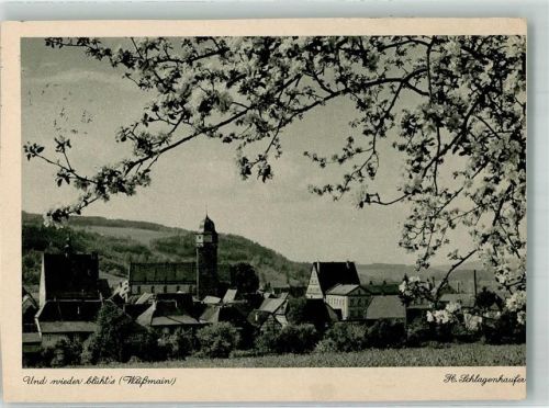 Weismain 1943 Panorama des Ortes mit Pfarrkirche St. Martin Fotogaf Schlagenhaufer