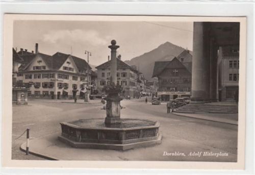 Dornbirn Adolf Hitlerplatz ungelaufen Gute Erhaltung. WK II