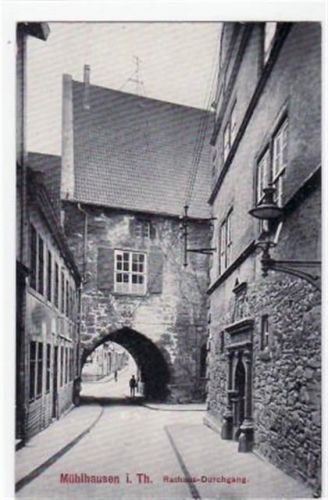 Mühlhausen Mühlhausen mit Rathaus - Durchgang ungelaufen Gute Erhaltung.
