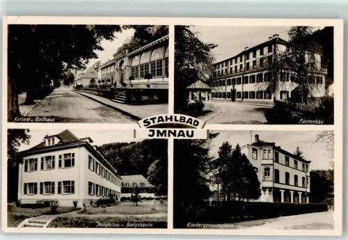 72401 W7452 Bad Imnau - Kursaal Fürstenbau Josephbau Badgebäude Kindergenesungsheim