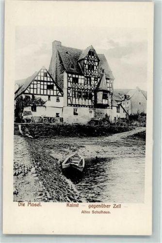 Kaimt Altes Schulhaus Fachwerk Fischerkahn Leiterwagen