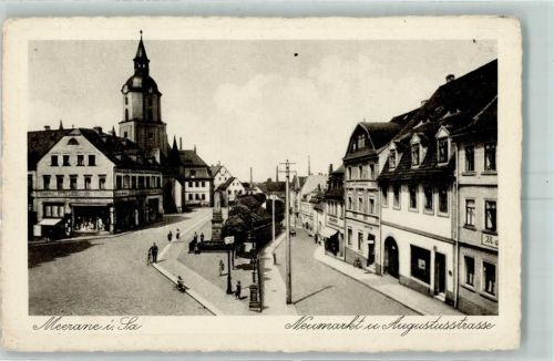 Meerane Neumarkt Augustusstraße