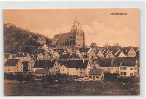 Herrenberg. Kirche und Umgebung ungelaufen Sehr gut erhalten.