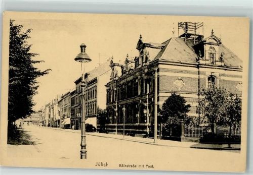 52428 W5170 Jülich - Kölnstraße mit Post Geschäft Laterne