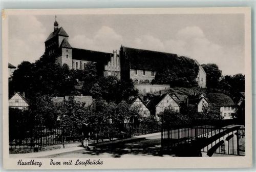 Havelberg Dom mit Laufbrücke