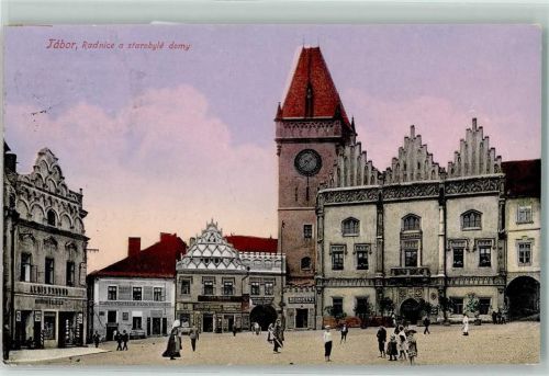 Tábor Tabor - Dom Staffelhaus Mann Frau Kind Tor
