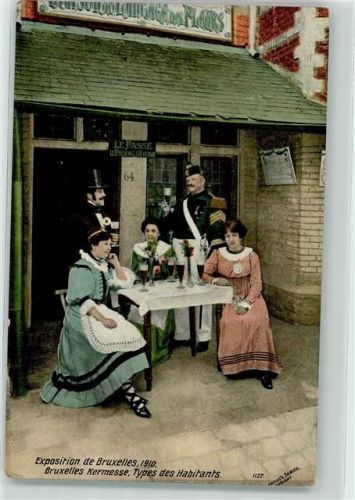 1910 Kermesse , Types des Habitants AK