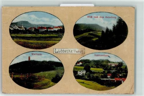 Lübbecke Blick nach dem Reineberg Wartturm Schützenhaus