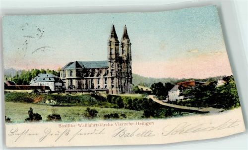 96215 W8620 Lichtenfels , Bay 1905 - Basilika Wallfahrtskirche Vierzehn Heiligen