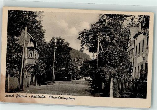 Gohrisch Dorfstraße Elbsandsteingebirge