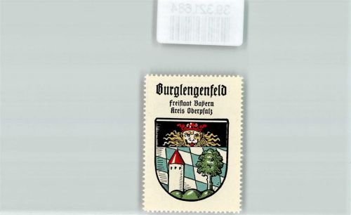 Burglengenfeld Vignette Wappen Freistaat Bayern Kreis Oberpfalz