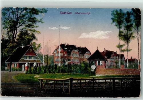 10115 W1000 Spandau 1917 Gebrauchsspuren Johannesstift Bahnlinie