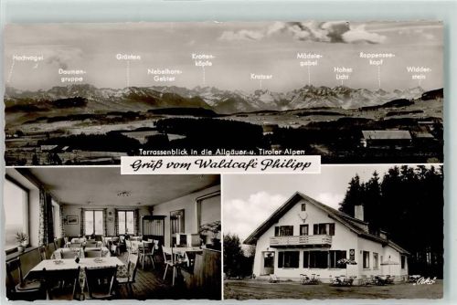 Grönenbach Gasthaus Waldcafe Philipp am Kornhofer Bänkle