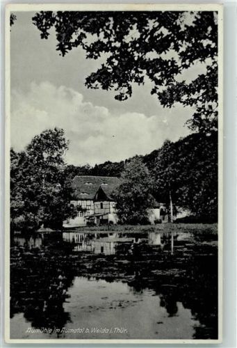 07570 O6518 Weida , Thür - Gasthaus Aumühle in Aumatal