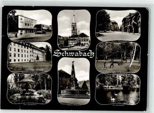 Schwabach Rathaus Kirche Marktplatz Stadtpark Schöner Brunnen Krankenhaus Sparkasse